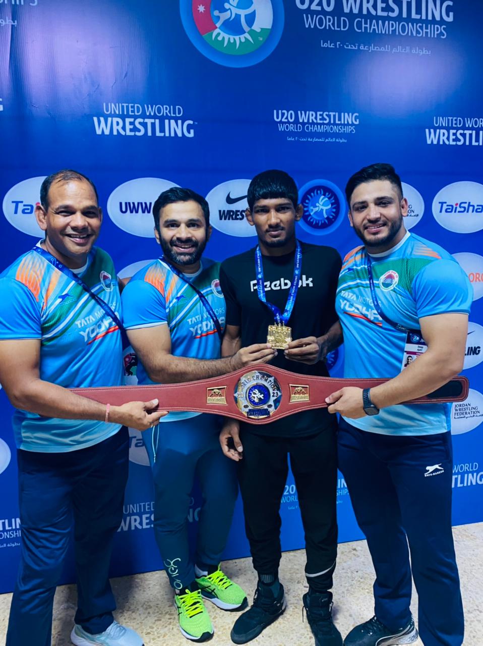 Wrestler Mohit becomes U20 World Champion in Men’s 61 kg Freestyle category