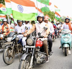 'Tiranga Bike Rally' organised to encourage 'Har Ghar Tiranga' campaign