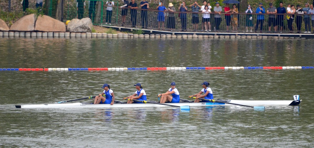 Asian Games 2022: India’s Rowing team fights it out in Heat; to play final