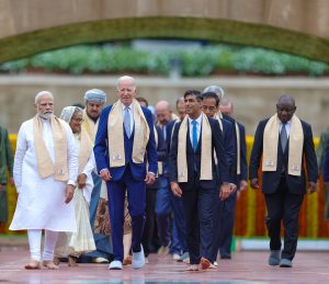 PM Narendra Modi's 'Sabka Sath, Sabka Vikas' mantra resonates on the global stage.