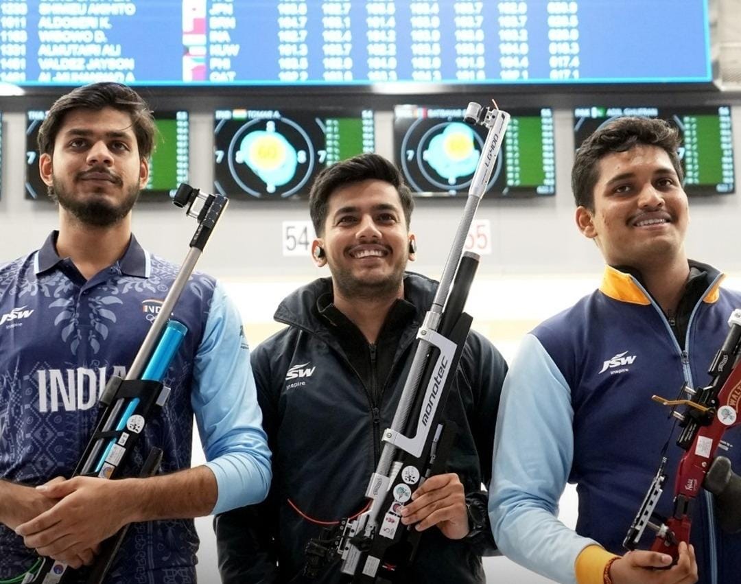 Asian Games Hangzhou: Indian men’s 10m air rifle team clinches gold, sets World Record