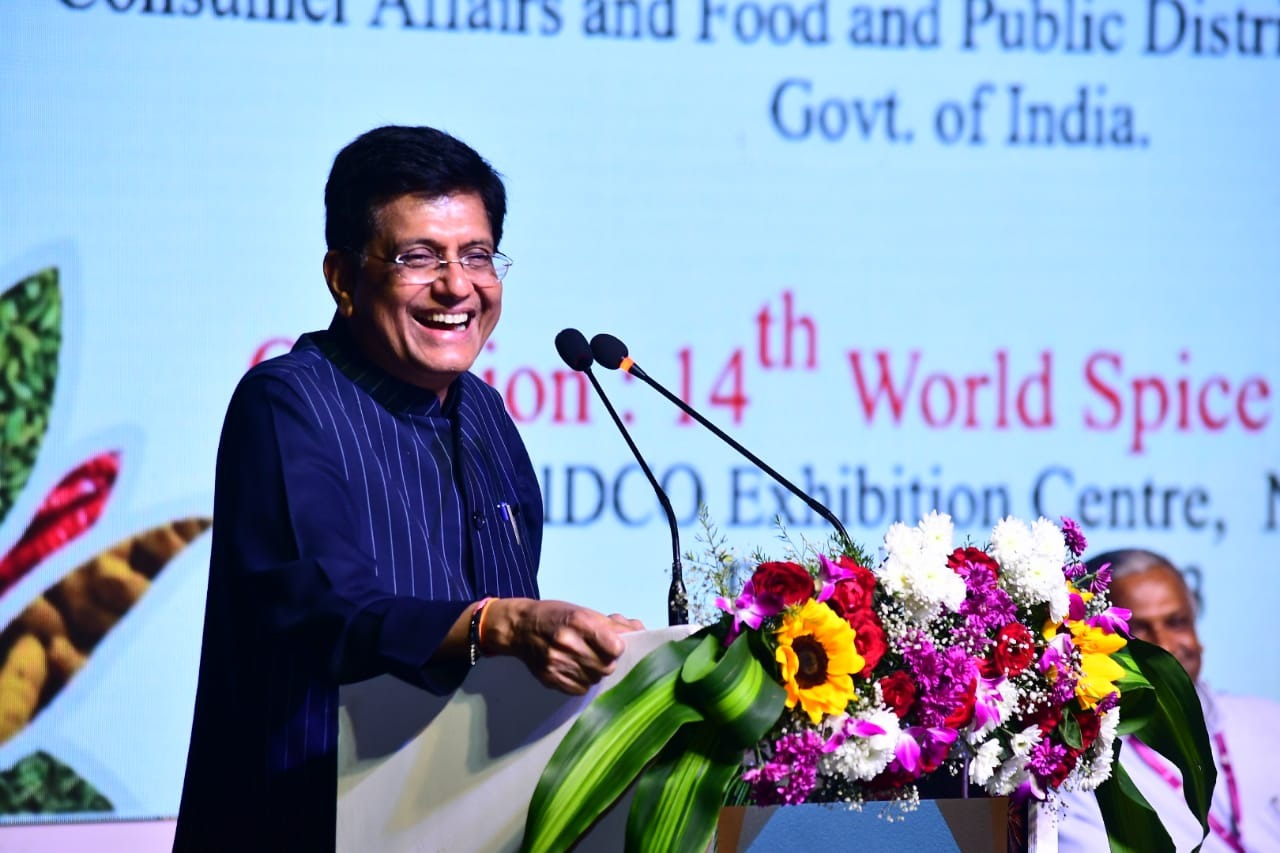 Minister Goyal highlights importance of India – Middle East – Europe Economic Corridor for Spice Industry 