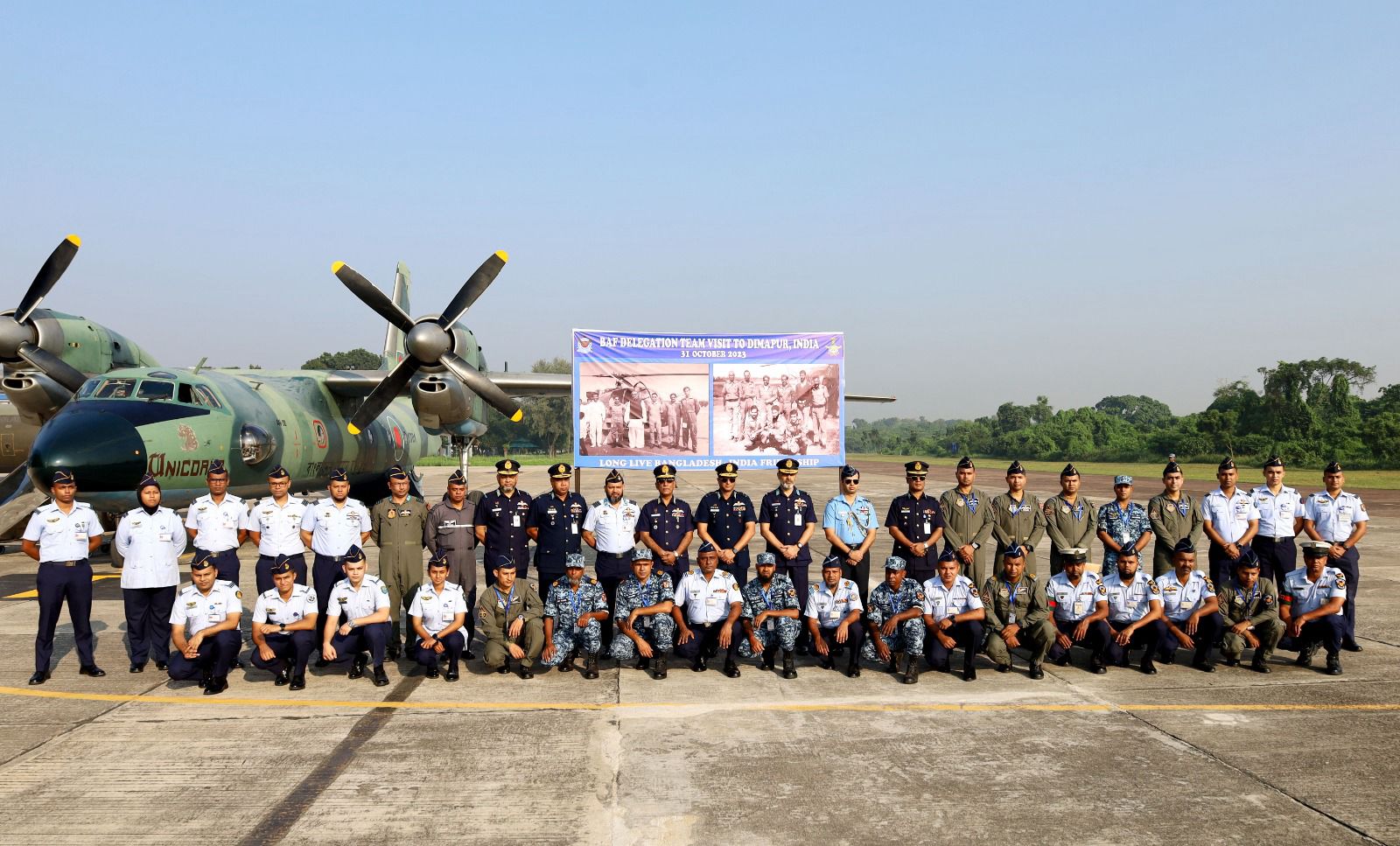 Bangladesh Air Force delegation visits Dimapur, India