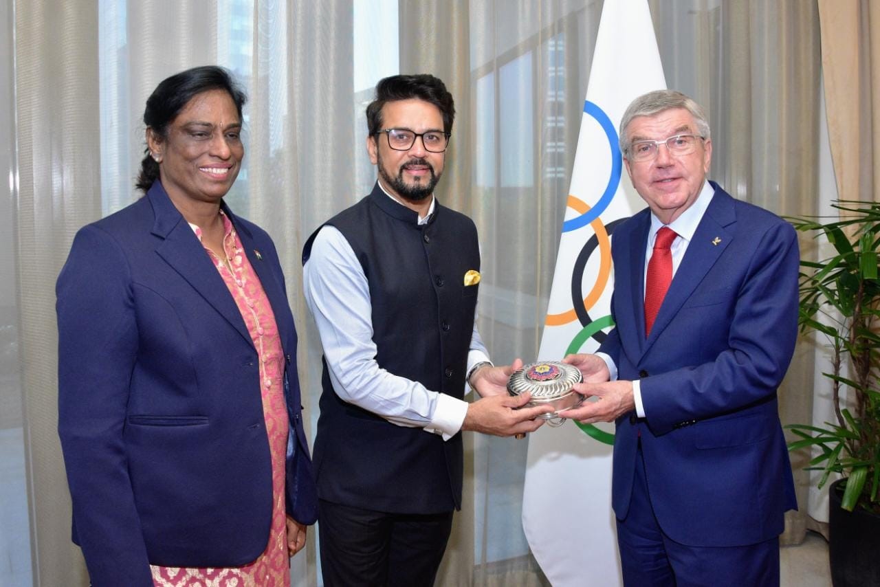 It is a momentous occasion that the IOC session is being held in India, says Minister Anurag Thakur