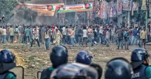 Dhaka streets turn violent; police constable killed in political clash