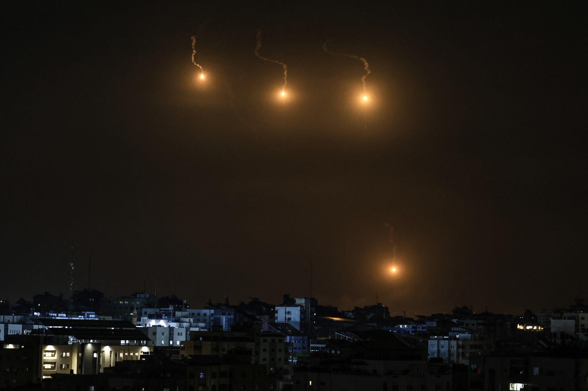 Massive rockets fired from Gaza into Israel