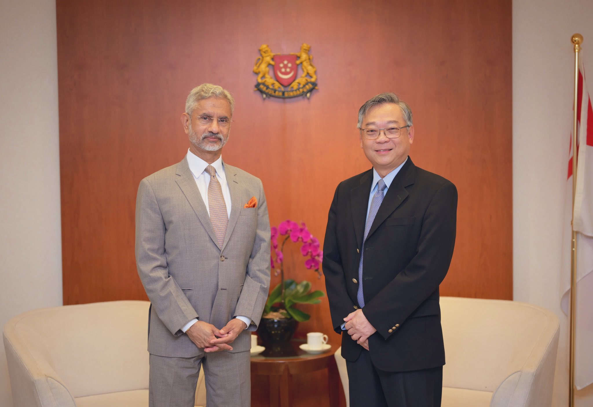 Jaishankar discusses new domains on cooperation with Singapore’s Trade Minister