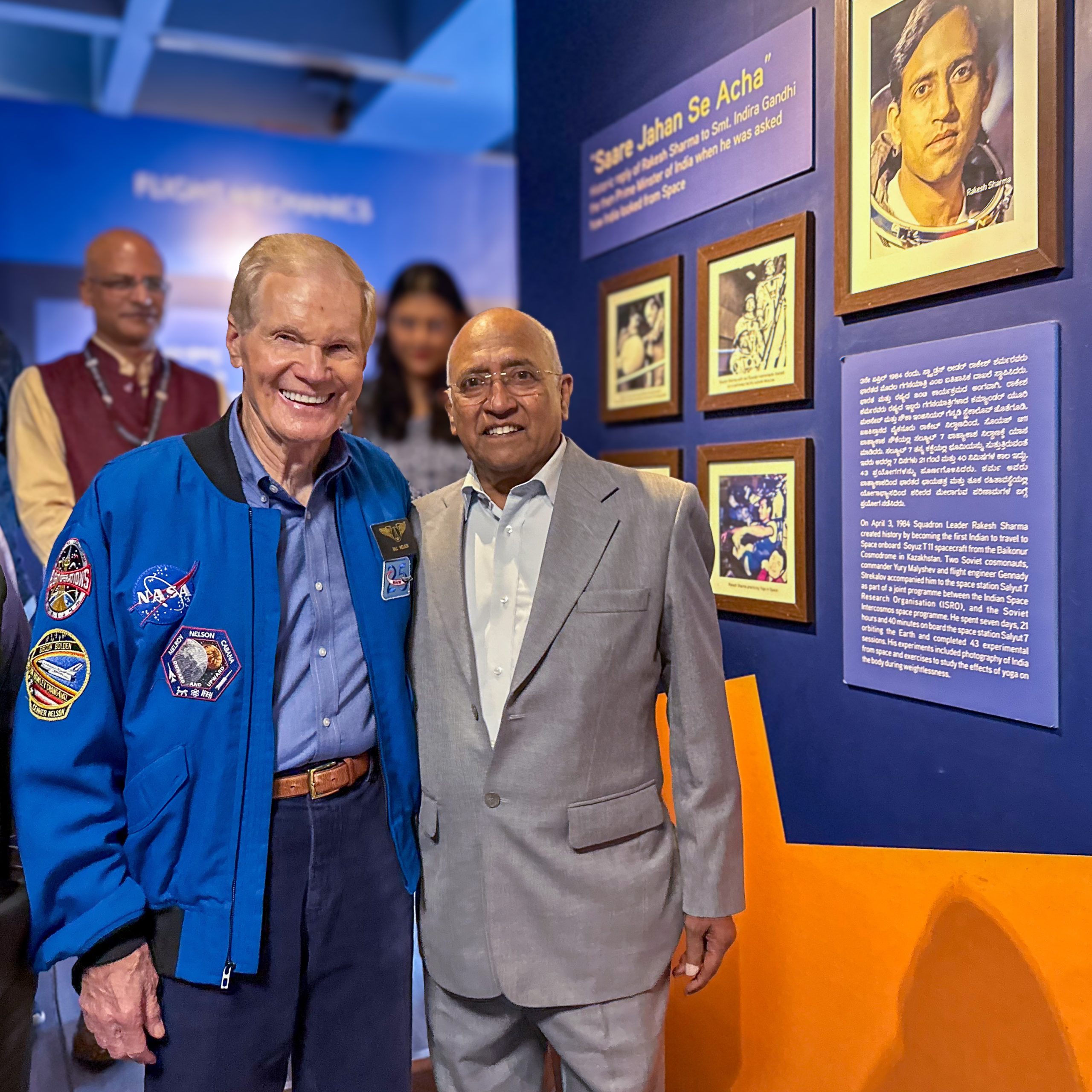 NASA administrator Bill Nelson delighted to meet Rakesh Sharma, India’s space trailblazer