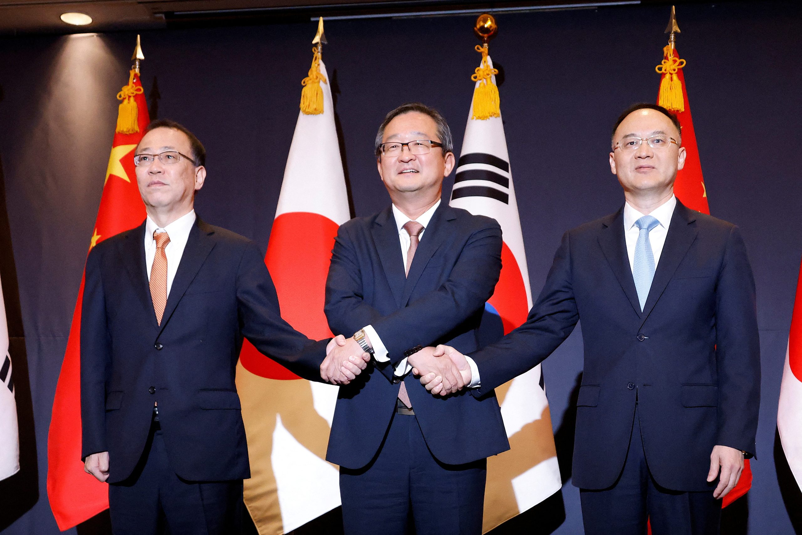 South Korea, China, Japan top diplomats seek to boost trilateral cooperation