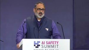 AI should be harnessed for the common good and progress," says Union Minister Rajeev Chandrashekhar at AI Summit 2023