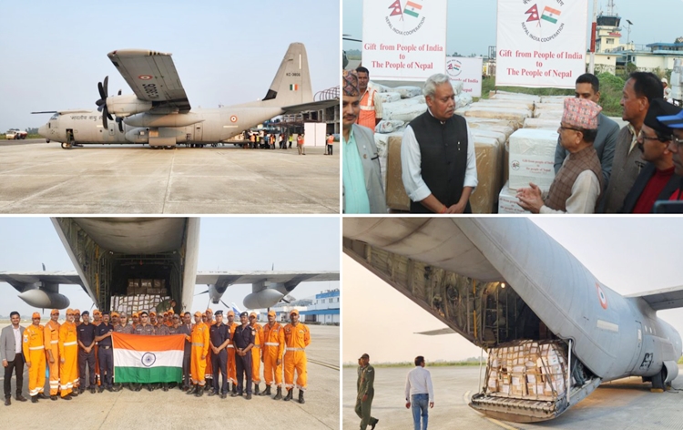 Third Consignment of Emergency Relief materials gifted to Nepal for quake victims