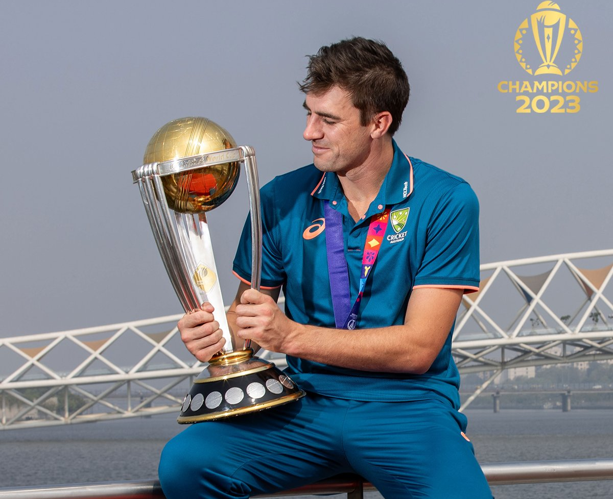 Pat Cummins poses with World Cup trophy on Sabarmati river cruise celebrating Australia’s record triumph