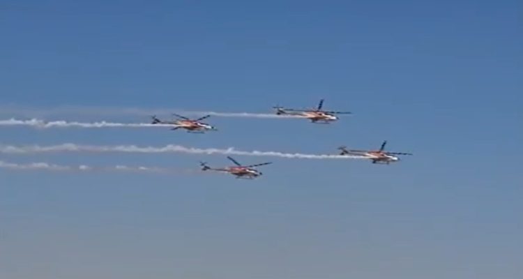 Sarang Helicopter display team impresses audiences at Dubai Air Show 2023