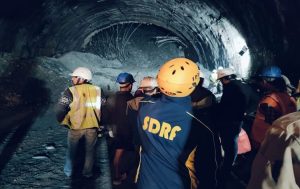 Indian rescuers drill halfway towards workers trapped in tunnel