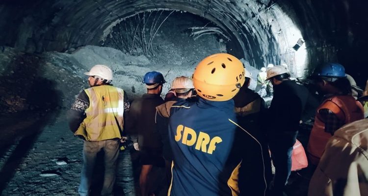 Indian rescuers drill halfway towards workers trapped in tunnel
