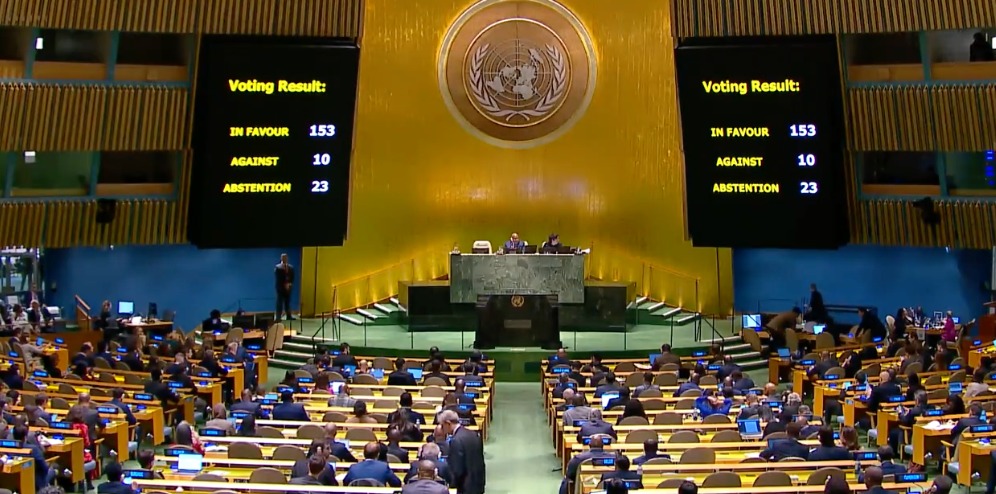 India votes in favour of UN resolution demanding humanitarian ceasefire in Gaza