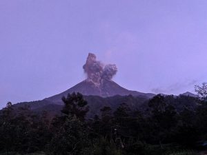 Icelandic volcano erupts, local town spared