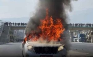 Two students died during protest in Balkumari in Nepal today