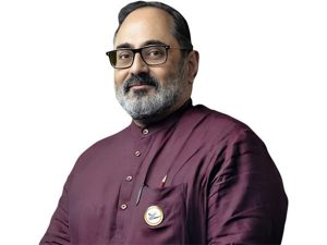 MoS Chandrashekhar rebuts 'Washington Post', says report on Apple hack warnings has "half facts, fully embellished"