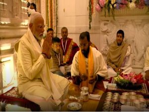 PM Modi participates in Pran Pratishtha ceremony at Ayodhya's Ram Temple