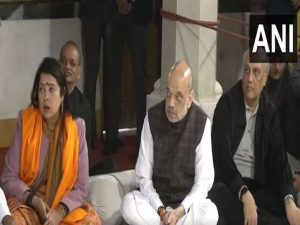 Ayodhya Ram Mandir inauguration: Amit Shah, several leaders watch live streaming of ceremony