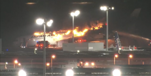 All passengers, crew on JAL plane escape blaze at Tokyo airport