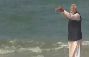 PM Modi visits Ram Setu's origin point; offers prayers at Kothandaramaswamy Temple in Rameshwaram