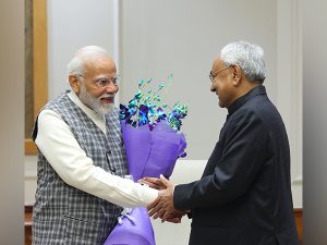 Bihar CM Nitish Kumar meets Prime Minister Modi in Delhi