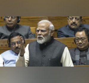 PM Modi lambasts Congress in Parliament for launching same product repeatedly