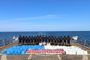 Indian Navy and NCB seize record 3.3 tonnes of narcotics in joint operation