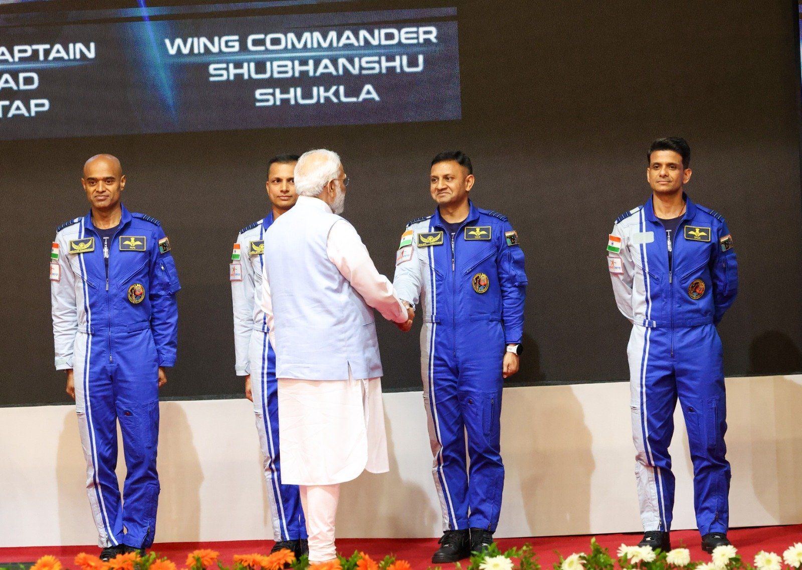 PM Modi announces names of four-member Gaganyaan team