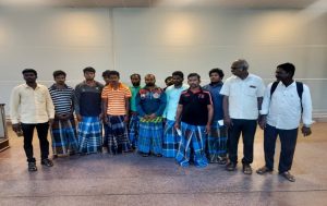 18 Indian fishermen released by Sri Lanka return to Chennai