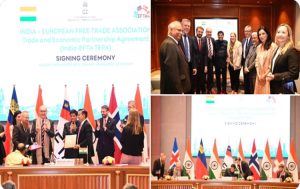 India signs free trade agreement with European Free Trade Association
