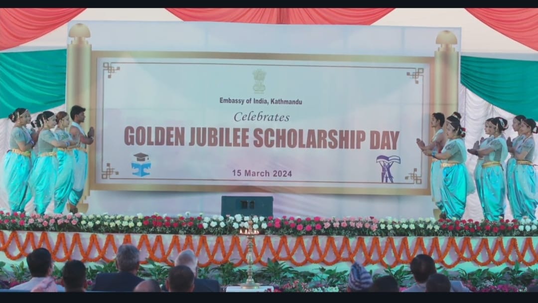 Golden Jubilee Scholars from 76 districts of Nepal celebrate the 22nd Golden Jubilee Scholarship Day at the Embassy of India, Kathmandu