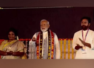 Telangana: PM Modi unveils several development projects worth Rs 7,200 crore in Sangareddy