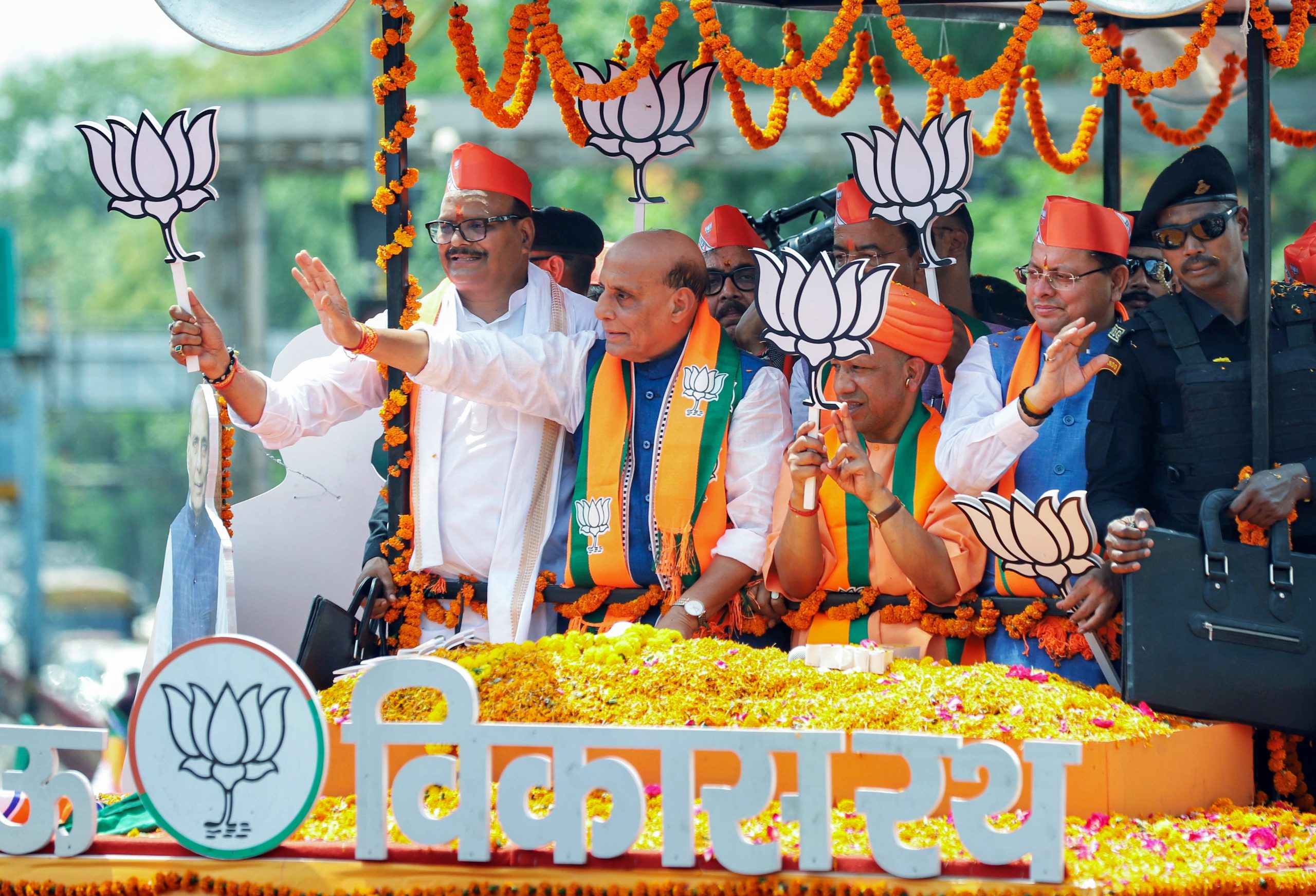 Lucknow gears up for high-stakes electoral battle as Rajnath Singh files nomination