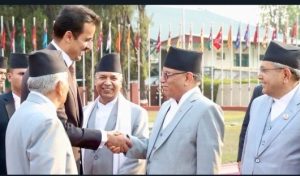 Emir Of Qatar Returns Home After Observing The Signing Of A Slew Of Agreements With Nepal