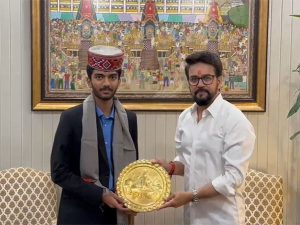 FIDE Candidates winner D Gukesh meets sports minister Anurag Thakur
