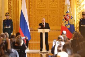 Putin warns of global clash as Russia marks victory in World War Two