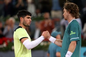 Flawless Rublev knocks out champion Alcaraz to move into Madrid semis