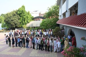 57.7 pc voter turnout recorded in Phase 6 till 5 pm, West Bengal leads with 77.99 pc