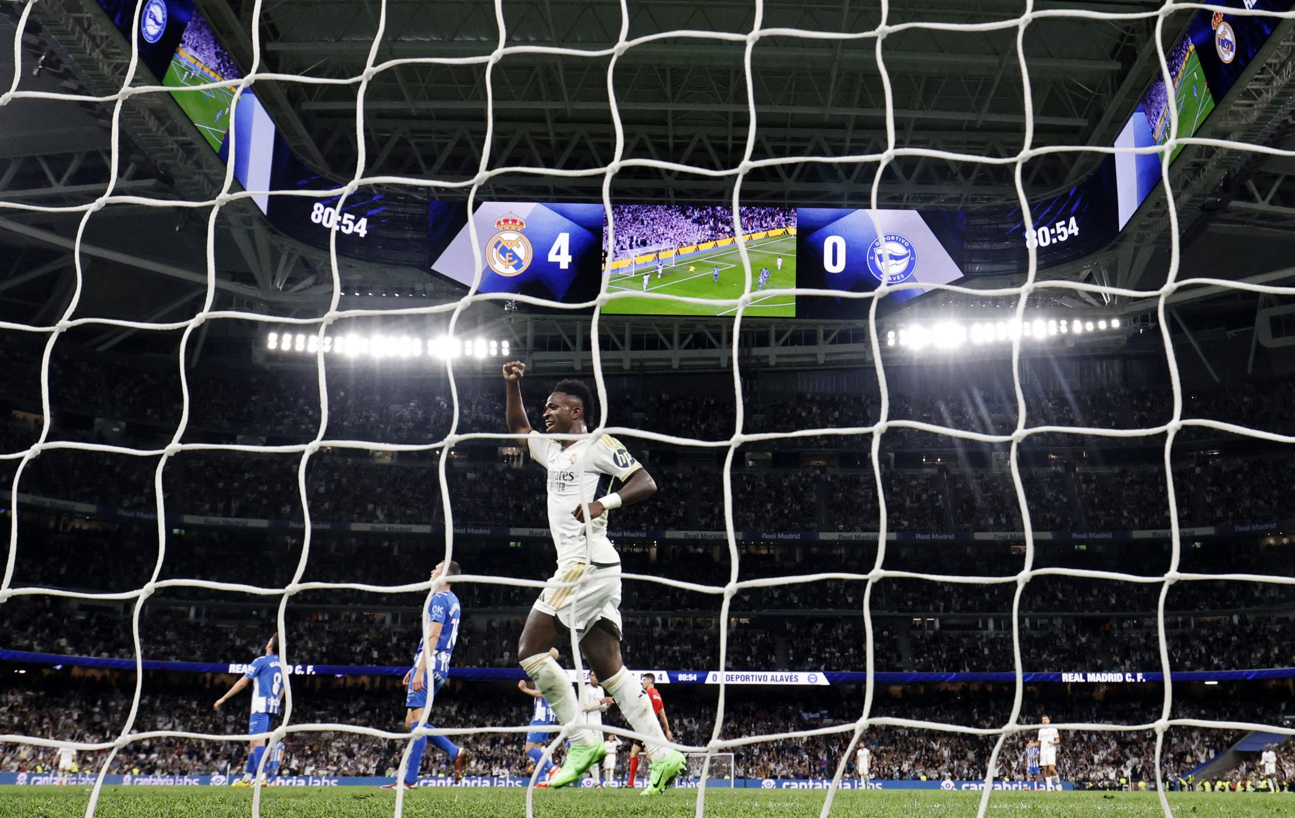 La Liga: Vinicius double helps Real Madrid to 5-0 win over Alaves