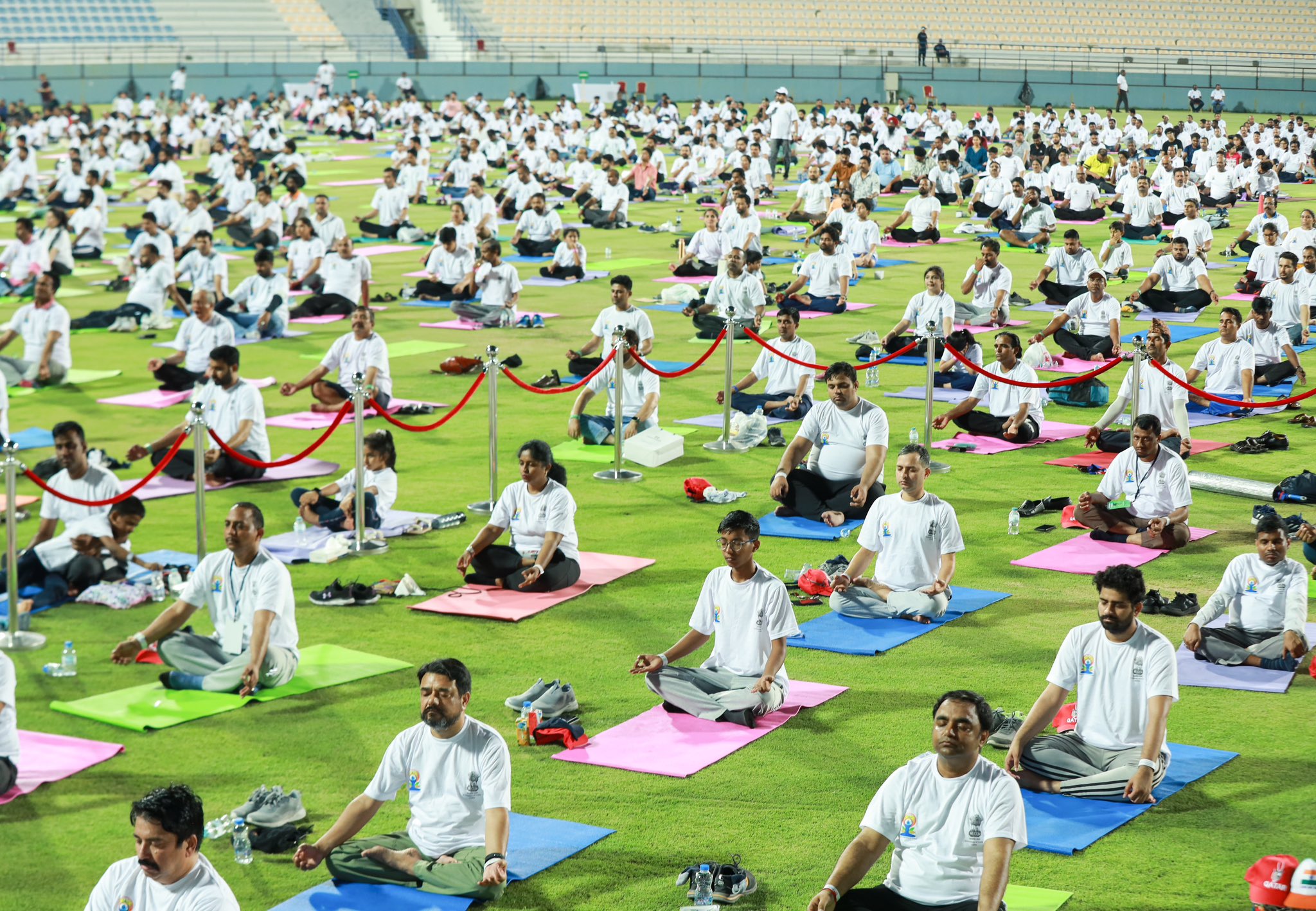 Over 2,000 Gather to Celebrate 10th UN International Day of Yoga in Qatar