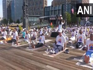 Indian embassy organises Yoga session in Washington DC ahead of International Day of Yoga