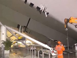 One Dead After Roof Collapse at Delhi Airport's Terminal 1 Due to Heavy Rains