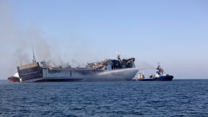US military confirms Houthi missile strikes on two ships in Gulf of Aden