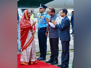 Bangladesh PM Sheikh Hasina arrives on two-day state visit to India