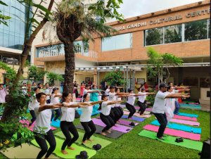 Curtain raiser event at IGCC, Dhaka ahead of International Yoga day