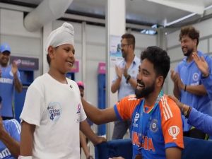 Mohammed Siraj bags 'Fielder of the Match' medal for excellent effort on field after India's win over Ireland