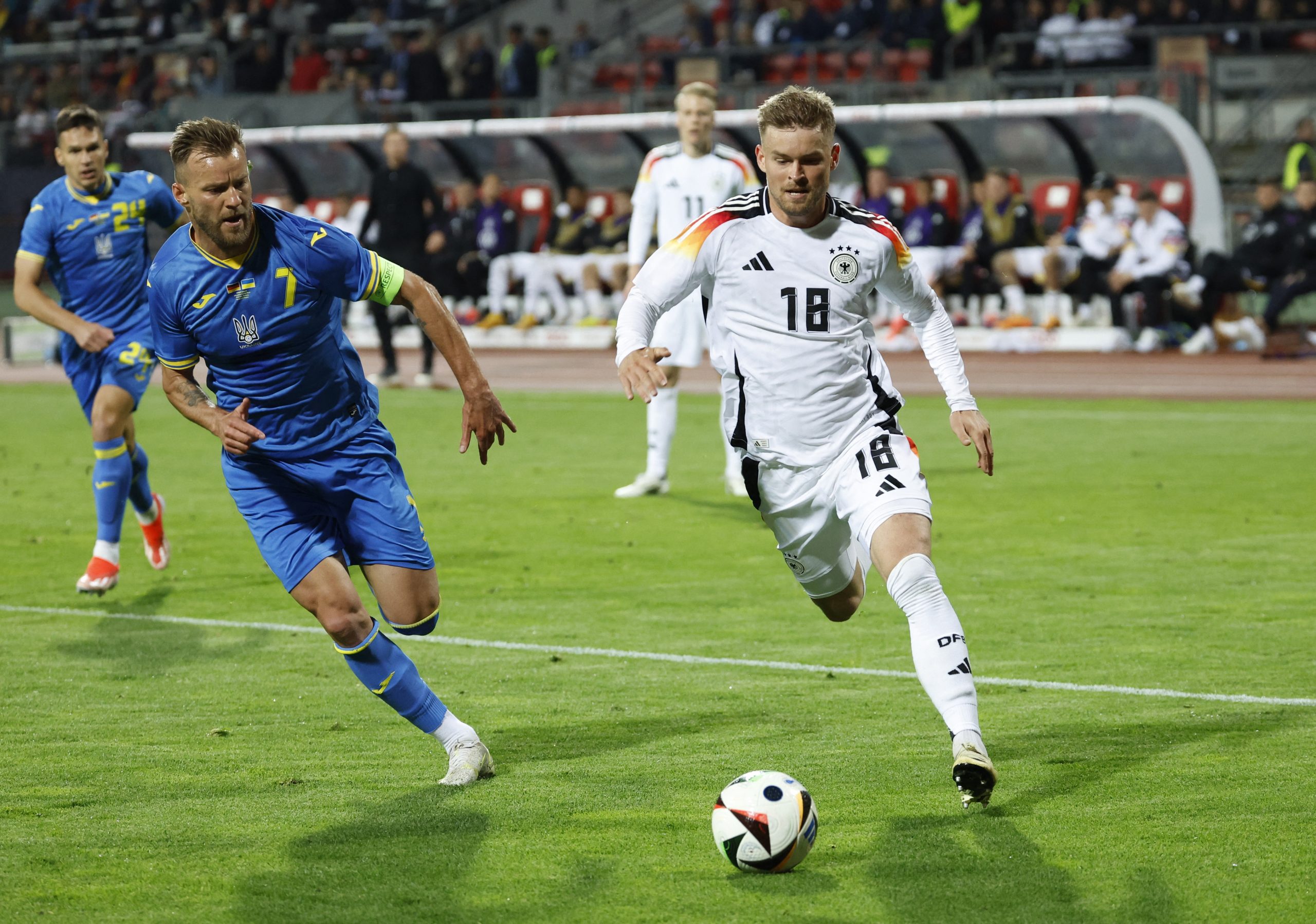 Hosts Germany dominate but play out goalless draw against Ukraine ahead of Euro 2024 kickoff